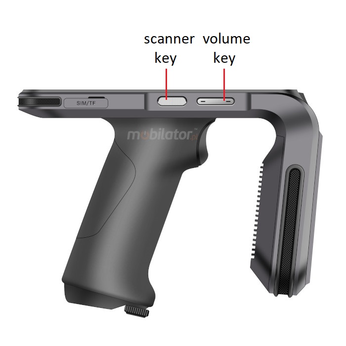 Chainway C5-V64 dimensions buttons keyboard resistant rugged data collector IP67