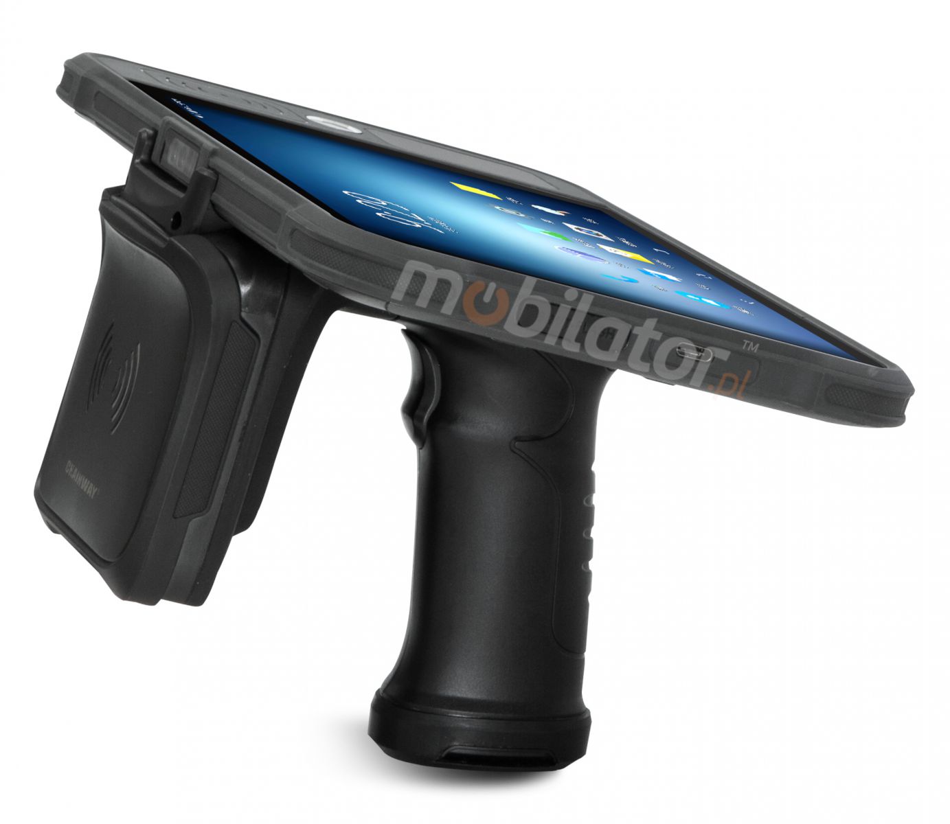 Pistol holder with UHF