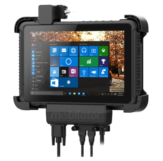 Emdoor I10J - możliwość wykorzystania czterech złączy RS232, RJ-45, USB, DC