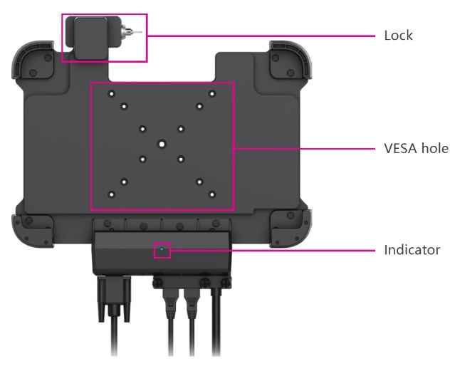 Emdoor I20A - Durable car holder metal rugged tablet