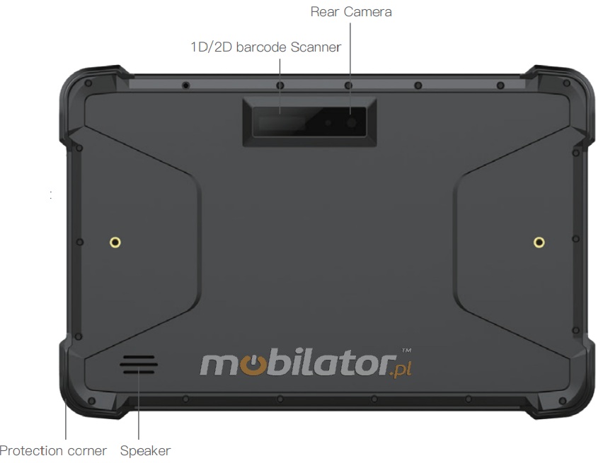 emdoor t81x waterproof schockproof industrial rugged durable MIL-STD 810G barcode scanner