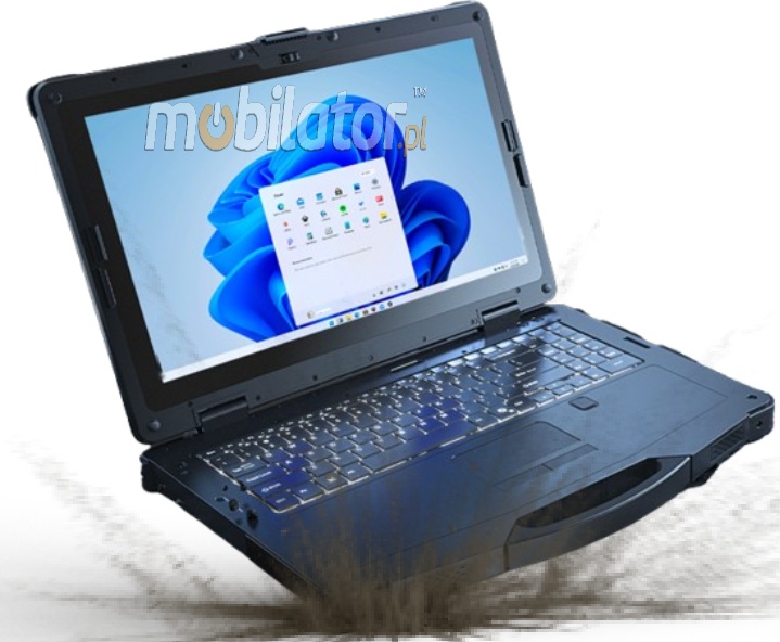 Emdoor X15A wstrząsoodporny przemysłowy laptop Windows 11 IP65 Intel SSD