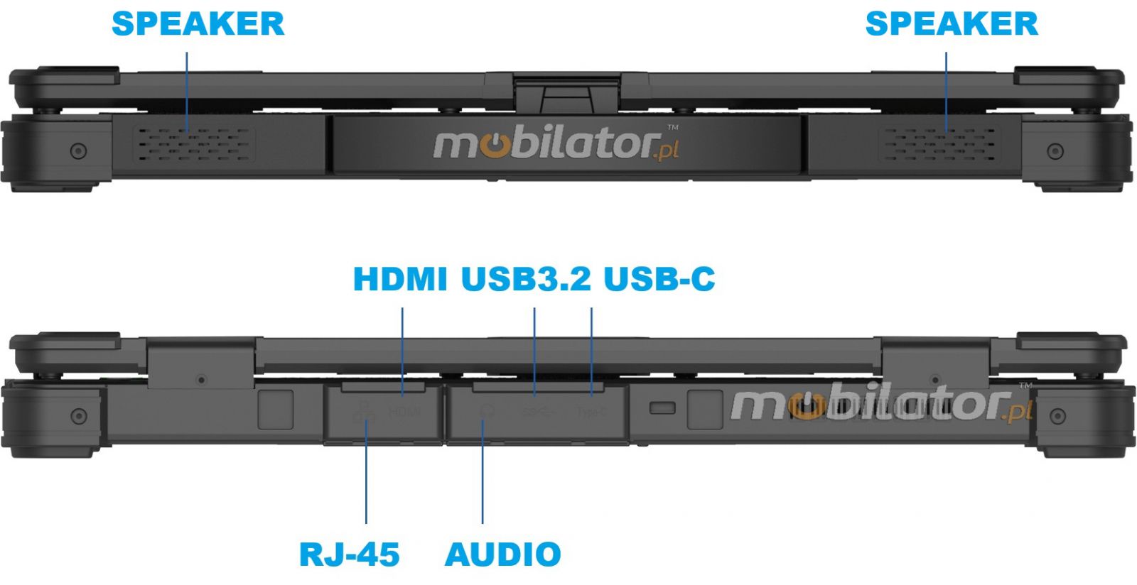 Emdoor X15A wstrząsoodporny przemysłowy laptop Windows 11 IP65 Intel SSD