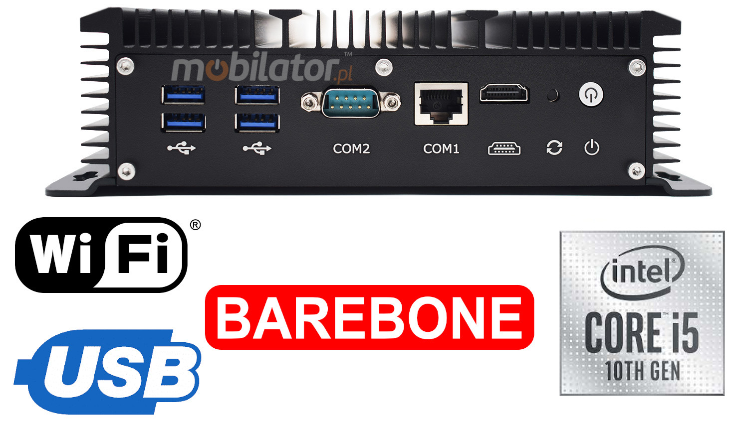  HyBOX 1009 Intel Core i5  mały niezawodny odporny dobry  i  wydajny komputer przemysłowy 