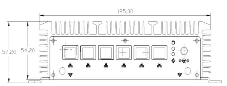 HyBOX 1009 dimensions of a small efficient specialized MiniPC with a good processor