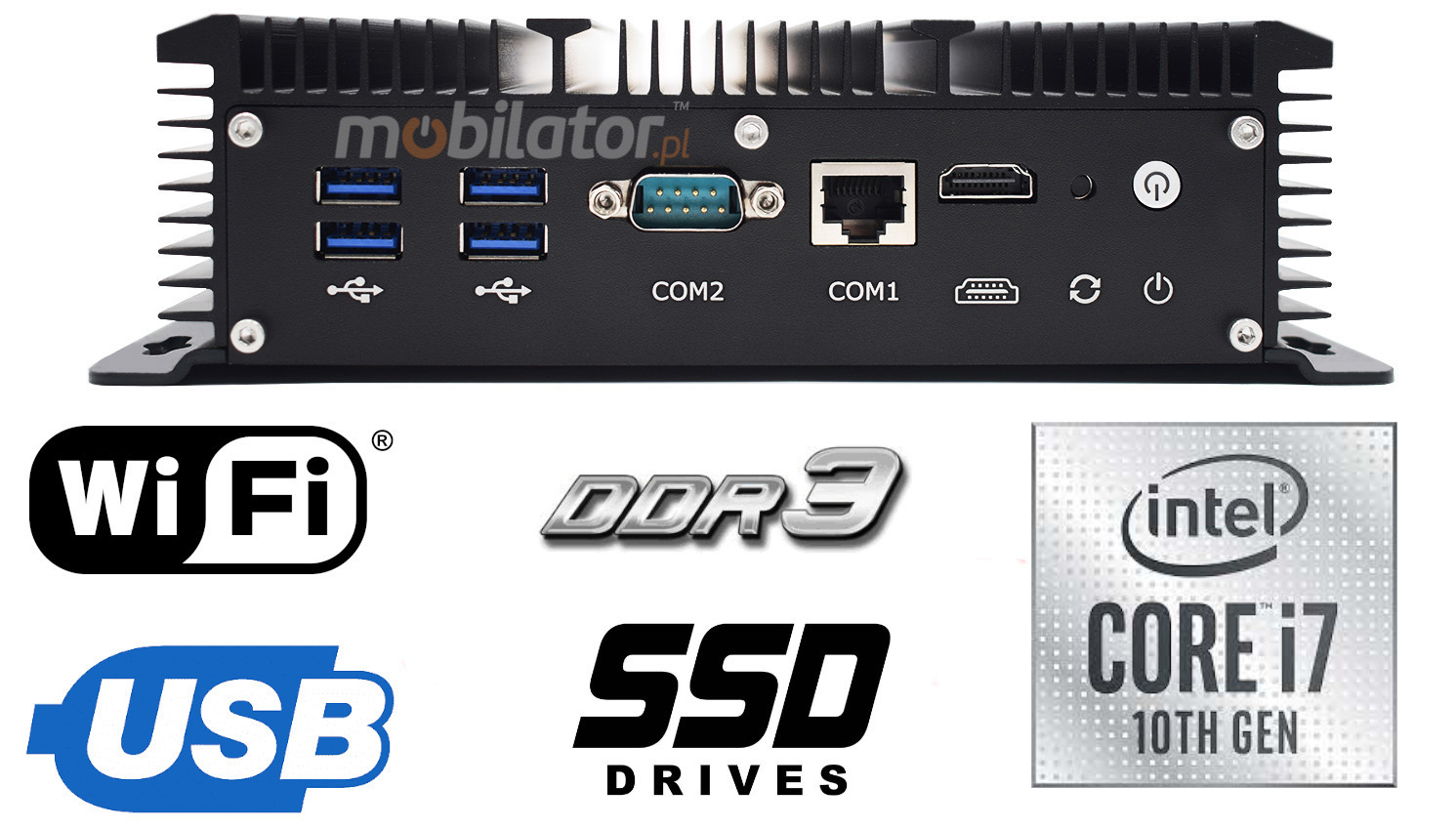 HyBOX 1009 Intel Core i7 small reliable resistant good and efficient industrial computer