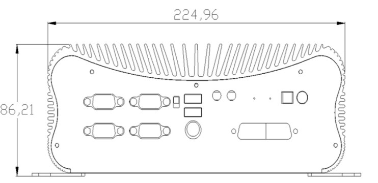 HyBOX 1012B-D4 dimensions of a small efficient specialized MiniPC with a good processor
