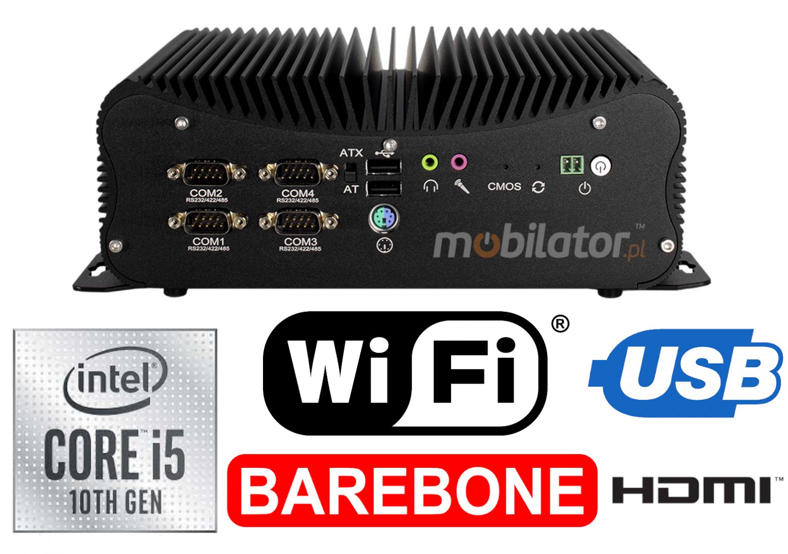 HyBOX 1012B-D4 Intel Core i5 small reliable resistant good and efficient industrial computer