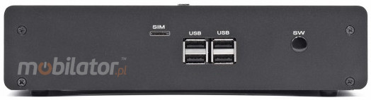 HyBOX TH55H front panel connectors for good quality, efficient and fast specialized computer resistant to low and high temperatures