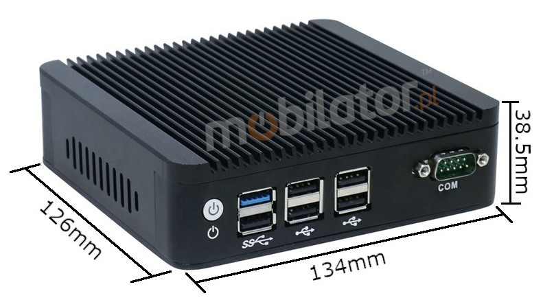 Computer Industry Fanless MiniPC IBOX N3P - N3540 Barebone new design size small unique rs232 com mobilator fast 2 lan rj45