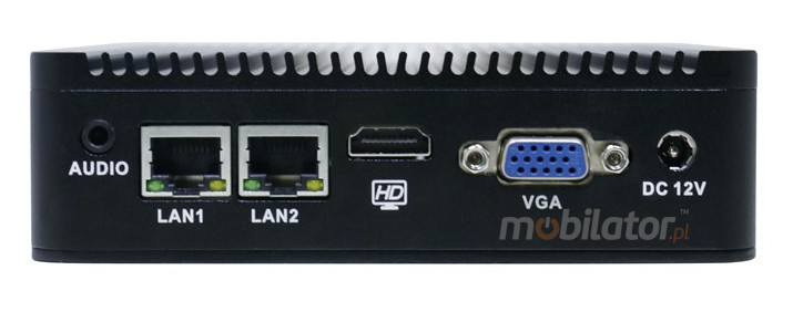Computer Industry Fanless MiniPC IBOX N3P - N3540 v. 3 new design connectors rs232 com mobilator fast 2 lan rj45