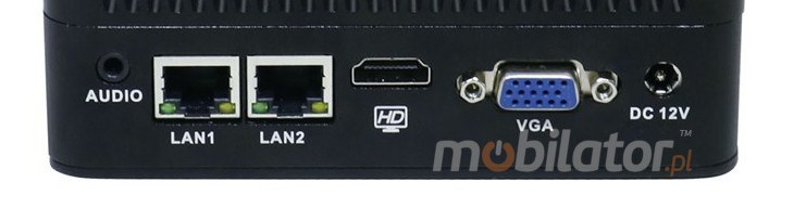 Computer Industry Fanless MiniPC IBOX N3P - N3540 Barebone new design conncetors front panel rs232 com mobilator fast 2 lan rj45