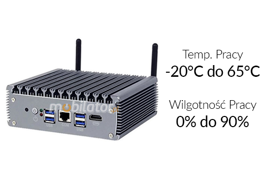 MiniPC yBOX-X56-(6LAN)-C3865U Szybki odporny bezwentylatorowy MiniPC dla przemysłu