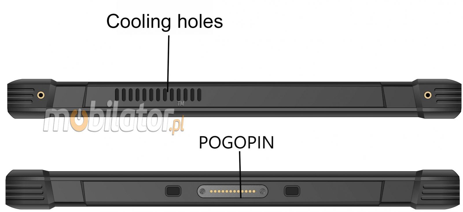 Mobipad 10DS-RTC shockproof industrial Windows 11 4G LTE IP65 tablet