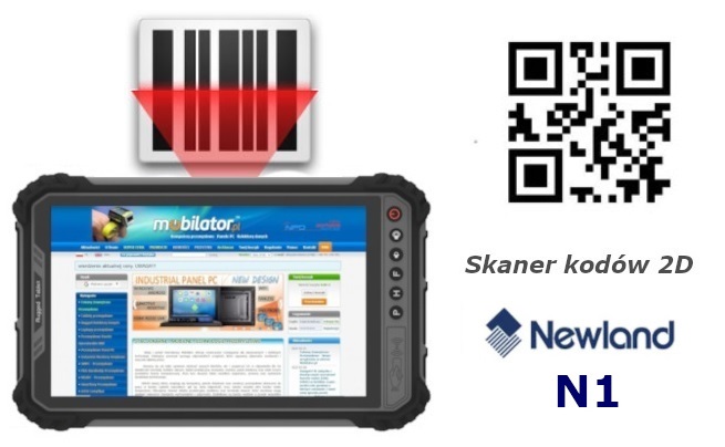 MobiPad M900-TS opcja skaner kodów kreskowych 2D 1D QR N1
