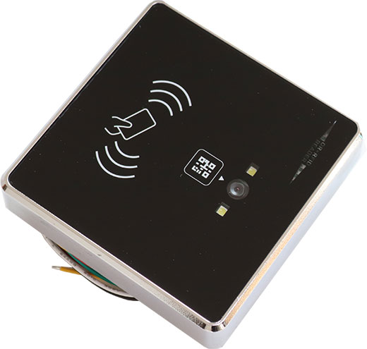 MobiScan H182W-HF - external barcode and QR (1D / 2D) scanner + RFID HF 13.56MHz reader - for industrial computers, machines, PC panels, mini PC (connection via USB / RS232 / RS485)