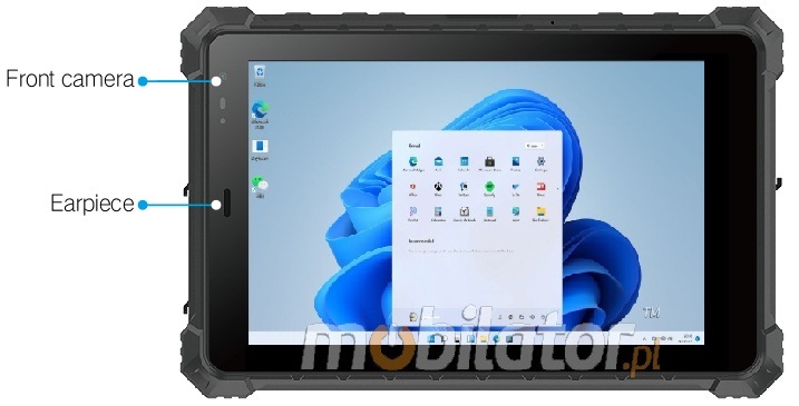 Mobipad 08DS-RTML wstrząsoodporny przemysłowy tablet Android 4G LTE IP68