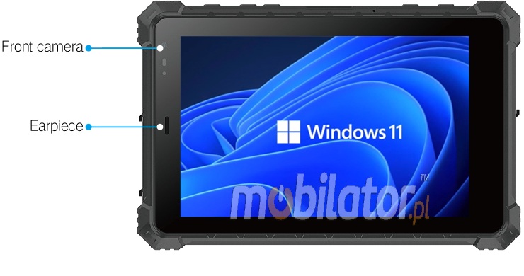 Mobipad 08DS-RTYF złącza do tabletu RJ45 / RS232 / USB / 2D 1 z 4 do wyboru
