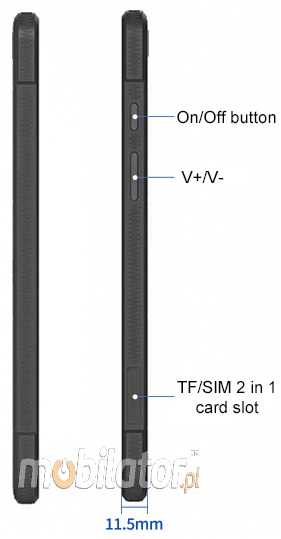 Mobipad 688DS-RTML wstrząsoodporny przemysłowy tablet Android 4G LTE IP68