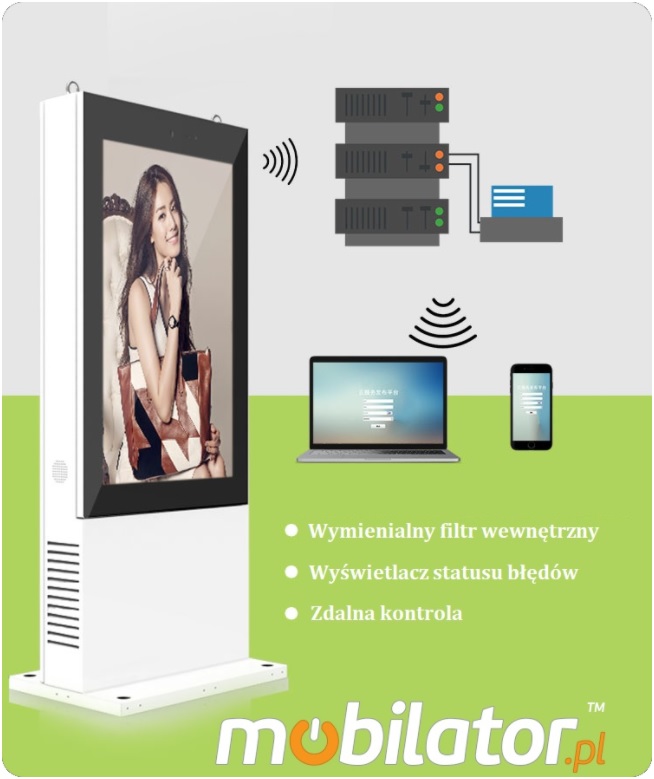 NoMobi Trex 86 cali Android oprogramowanie zarządzanie treścią