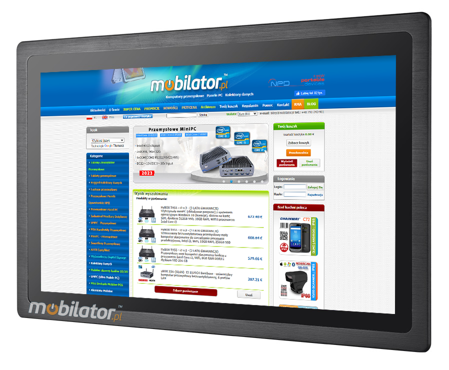 MoTouch 185 touch monitor Touch monitor Resistive screen display 18.5 inch TFT LCD mobilator.pl New Portable Devices VGA HDMI