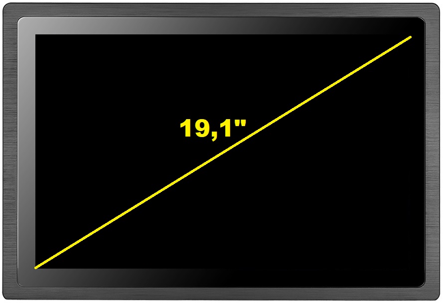 MoTouch 191 v.1 - TFT LCD 19-inch rugged industrial touch monitor - with IP65 standard on the front of the housing