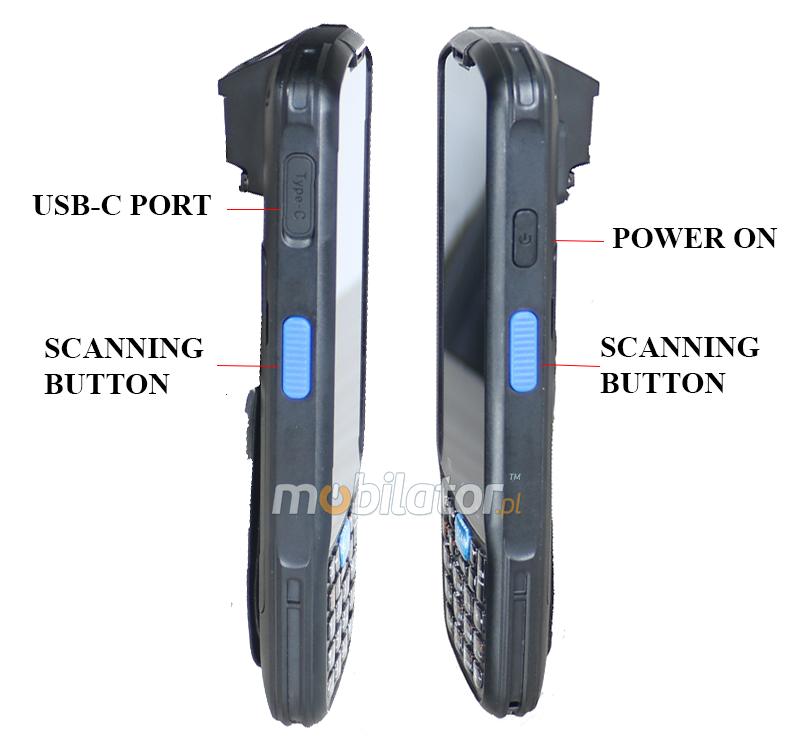 MobiPAD 7F - solid data collector with an efficient 8-core processor, 2D code scanner, NFC, Wifi and Bluetooth, IP67 standard, reinforced housing, 4-inch touch screen