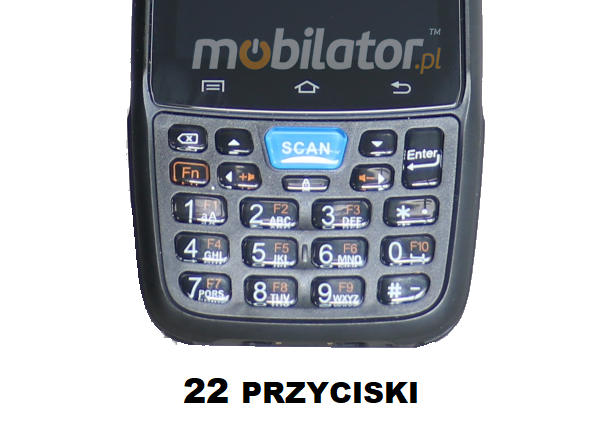 MobiPAD 7F – solidny kolektor danych z wydajnym procesorem 8 rdzeni, skanerem kodów 2D, Wifi i Bluetooth, norma IP67, wzmocniona obudowa, 4 calowy ekran dotykowy