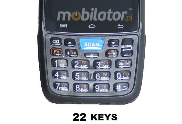 MobiPAD 7F - data terminal for warehouses and warehouses with a 2D code scanner, NFC, 2GB RAM and 16GB ROM, efficient 8-core processor, GPS and Wifi, Bluetooth