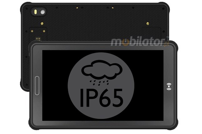 MobiPAD 8TS-5A - Industrial mobile tablet with NFC, high-precision GPS, UHF RFID with a range of 3-4m, Full HD screen 8 inches, Android 11, LTE, WiFi, 4GB RAM, 64GB ROM, IP65 standard, resistant to water and harsh working conditions in logistics
