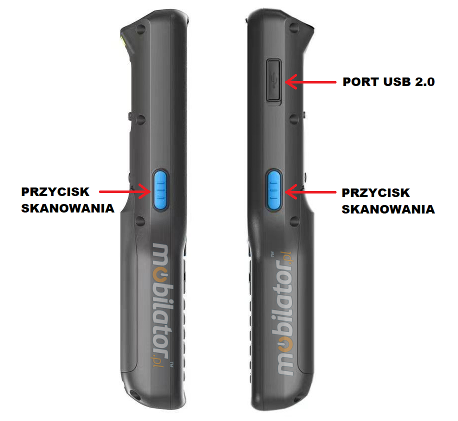 MobiPAD V35 przemysłowy terminal danych ergonomiczne przyciski wydajny procesor 8-rdzeniowy