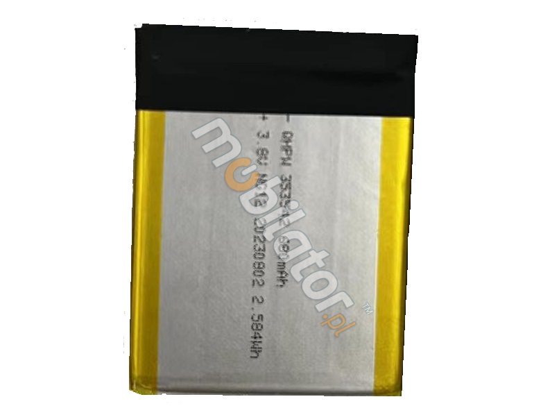 MobiPAD V20 - bateria 500 mAh