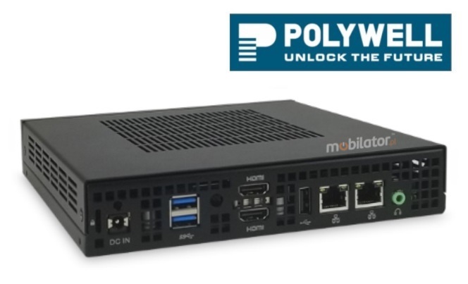 Polywell-J4125AEL2 Celeron mały niezawodny szybki i wydajny mini pc