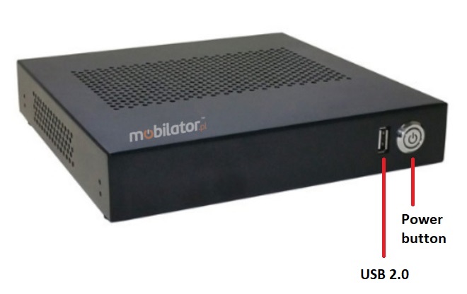 Polywell-J4125AEL2 Celeron industrial mini computer with connectors USB 2.0