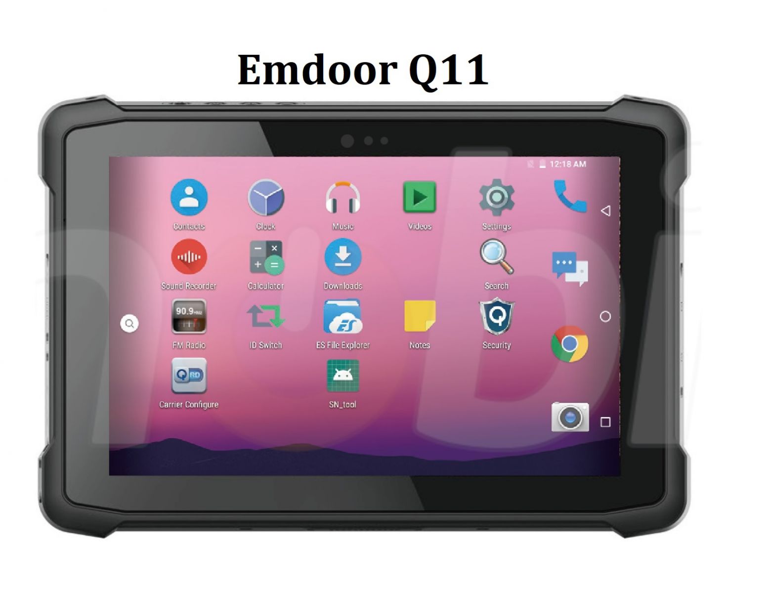 Emdoor Q11 v.3 - Odporny na upadki dziesięciocalowy tablet z Bluetooth 4.1, 4GB RAM pamięci, dyskiem 64GB, czytnikiem kodów 2D N3680 Honeywell, NFC i 4G