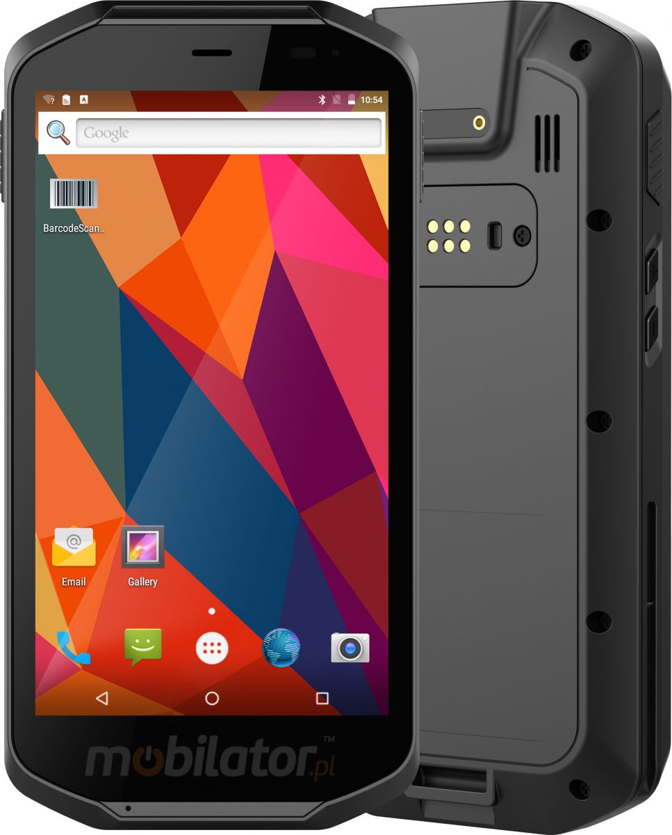 Industrial 5 inch data collector (IP65 standard) with 64GB ROM disk and 4GB RAM memory and Zebra 4710 2D code scanner - Mobipad Qxtron Q5100 v.1