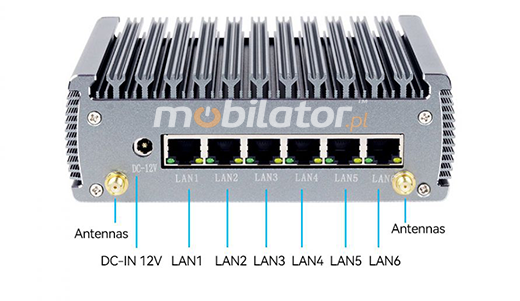 yBOX-X56-(6LAN)-I5 Rugged industrial computer with 6 LAN, Wifi, Bluetooth