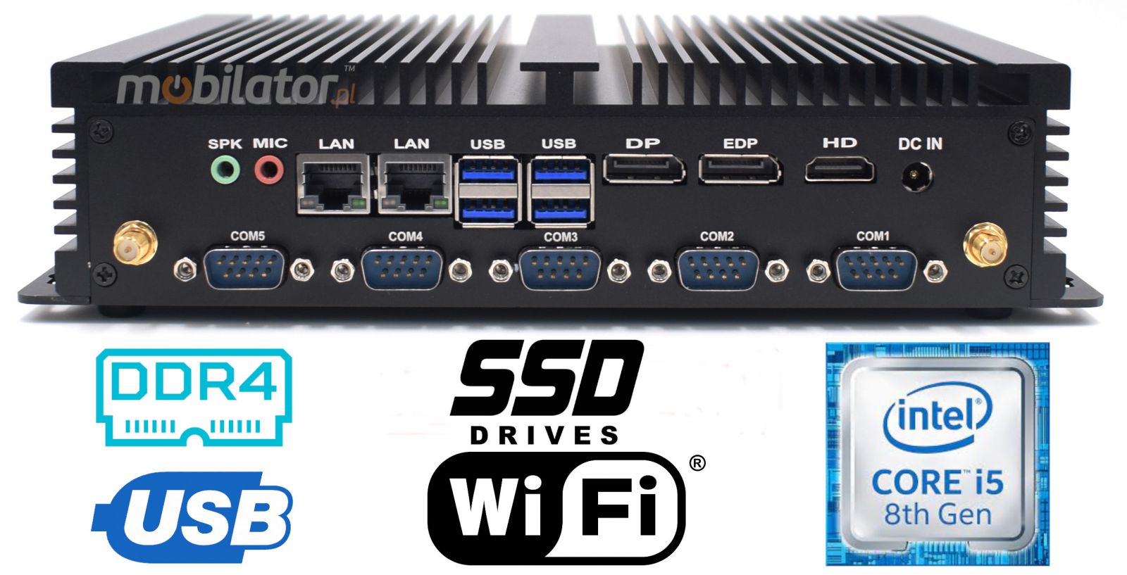 HyBOX H4 Intel i5  small reliable fast and efficient mini pc