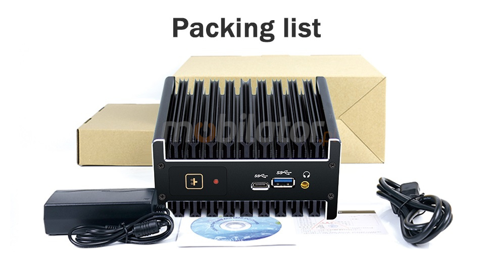 IBOX C4 v.4 - Rugged miniPC with Intel Core i3 processor, 16GB RAM and 256GB SSD M.2 disk, WiFI and Bluetooth