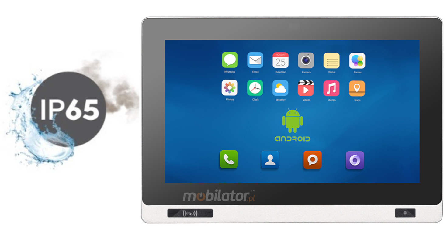 Mobitouch 116A-LF+2D Industrial panel computer with 1xRS232, 2xUSB 3.0