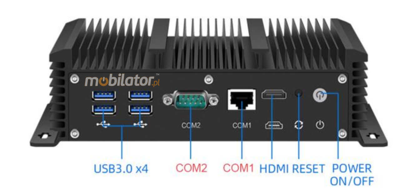 Fanless Computer Industrial MiniPC yBOX-X44