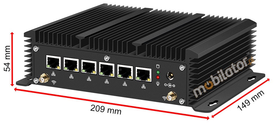 Fanless Computer Industrial MiniPC yBOX-X44