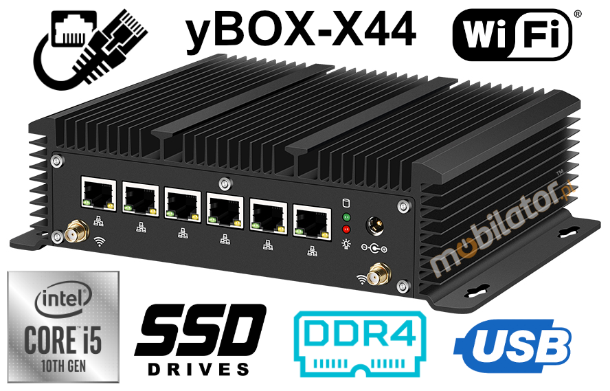 Komputer Przemysłowy MiniPC yBOX-X44 i5