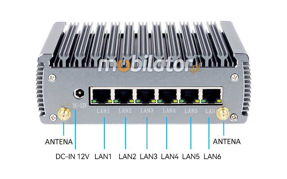 yBOX-X56-(6LAN)-I3 1125G4 v.5 specjalistyczny komputer MiniPC przemysłowe