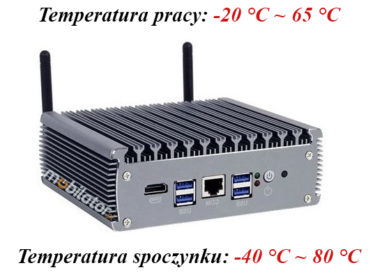yBOX-X56-(6LAN)- intel I3 1125G4 v.5 odporny na niskie i wysokie temperatury komputer przemysłowy mini stacjonarny komputer mały wzmocniony przemysłowy komputer