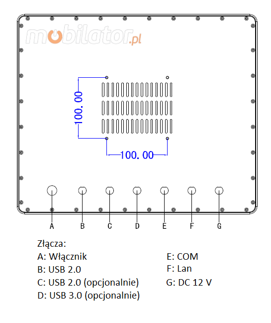 przemysłowy panel operatorski panel PC komputer przemysłowy odporny wodoodporny pyłoodporny wstrząsoodporny wzmocniony IP 67 QBOX17