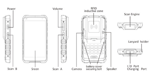 MobiPad rugged data collector wi-fi 1d 2d Android