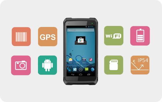MobiPad rugged data collector wi-fi 1d 2d Android