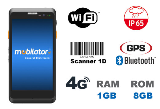 Industrial rugged data collector with scanner 1D Laser  MobiPad S560 Android 5.1 WiFi Bluetooth