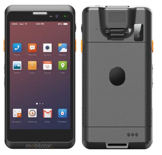 Przemysłowy wytrzymały kolektor danych ze skanerem kodów kreskowych MobiPad S560 2D  Android 5.1 WiFi Bluetooth